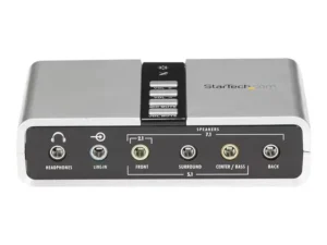 StarTech.com 7.1 USB Audio Adapter External Sound Card with SPDIF Digital Audio